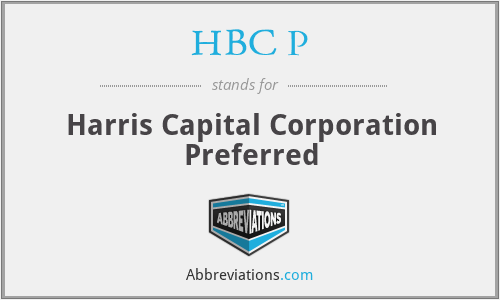 HBC P - Harris Capital Corporation Preferred
